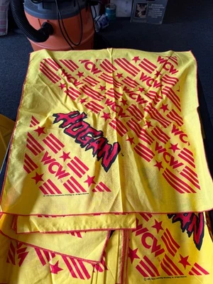 Vintage 1995 Early WCW Hulk Hogan Bandana Yellow Red Pre Hollywood Super Rare - Image 1 of 3