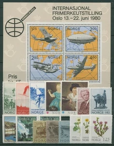 Norwegen 1979 Jahrgang komplett (790/08, Block 2) postfrisch (SG16938) - Bild 1 von 1