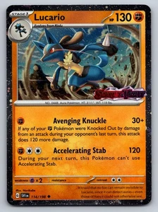 Pokémon 2025 Lucario 114/198 Escarlata y Violeta SVI EN Colección Premium Sello Casi Nuevo - Imagen 1 de 2