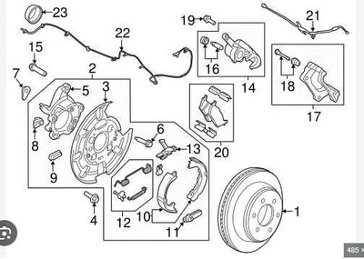 Pinza trasera izquierda ford f150 2015-2018 Foto 1 de 4