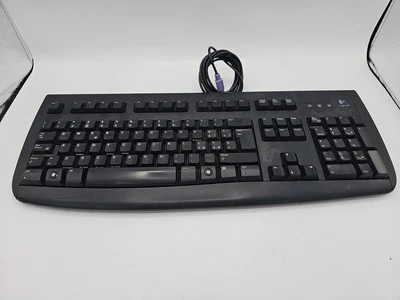 LOGITECH DeLuxe 250 Keyboard - Vintage Tastatur - PS/2 Buchse Din 7Pin  - Bild 1 von 4