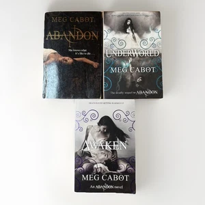 Libros de bolsillo de la trilogía completa Abandon, Awaken & Underworld de Meg Cabot - Imagen 1 de 3