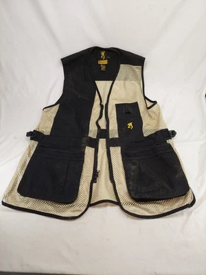 Browning Cotton Zip Front Small-Game Hunting Vest Mens XL Reactar Pad Holder - Image 1 of 4