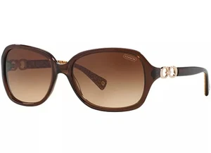 Gafas de sol Coach para mujer 58 mm marrón degradado Beatrice Tortoise HC8019 5035/13 - Imagen 1 de 12