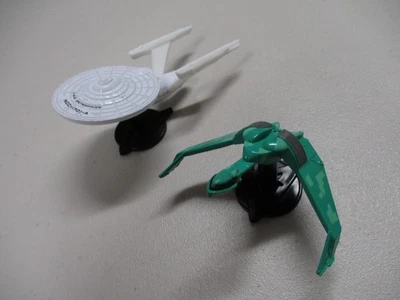 Lot of two Star Trek Ertl Die Cast Ships Enterprise Klingon Bird of Prey - Image 1 of 4