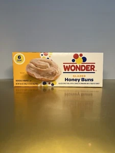 🔵 New Limited Edition Wonder Glazed Honey Swirl Cinnamon Icing Buns 10.5oz - Picture 1 of 2