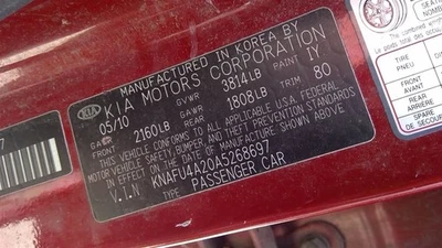 Driver Front Seat Bucket  Sedan Cloth Manual Fits 10-13 FORTE 258947 - Изображение 1 из 4