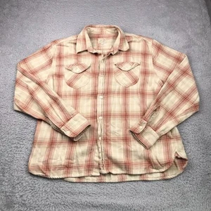 Camisa de trabajo de franela lavada Wythe New York para hombre XL en Idaho otoño a cuadros arándano - Imagen 1 de 9
