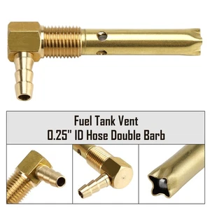 1/4" ID Hose Fuel Tank Vent 1/4"-18NPTF Thread Pour Both small and large tanks - Picture 1 of 18