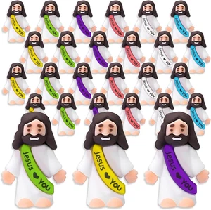 Paquete de 100 figuras pequeñas de Jesús te ama mini figuras pequeñas del bebé Jesús a granel - Imagen 1 de 11