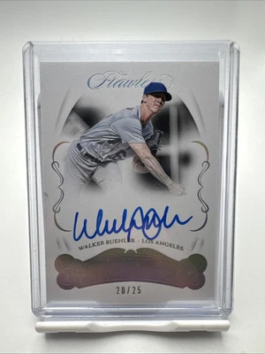 Panini Flawless Walker Buehler 2018 debut firma/25 Foto 1 de 4