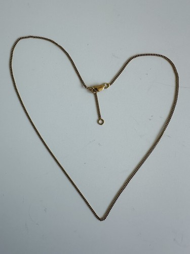 Collana catena Celine per ciondolo lettera alfabeto ottone dorato Phoebe Philo