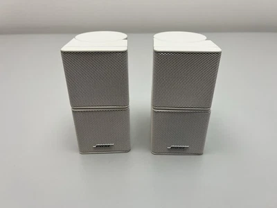 2x BOSE Jewel Premium Lautsprecher Weiß Top Zustand Lifestyle &Acousstimass #11g - Bild 1 von 4
