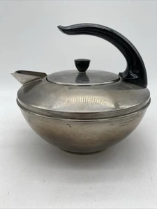 Vintage Revere Ware 1801 Edelstahl Teekanne Wasserkocher mit Katzenschwanzgriff MCM - Bild 1 von 24