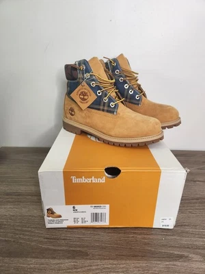 Timberland первоклассный 6 «WP L/F загрузки пшеницы нубук TB0A5RZ2231 молодежи 6 камуфляж клетку - Изображение 1 из 4