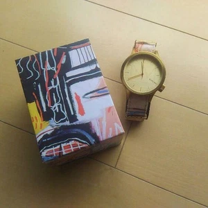 KOMONO BASQUIAT COLLAB wristwatch Leather Unisex w/box Excellent from Japan - Picture 1 of 12
