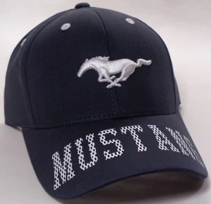 Gorra con licencia Ford Mustang Bill Lettering azul CF - Imagen 1 de 2