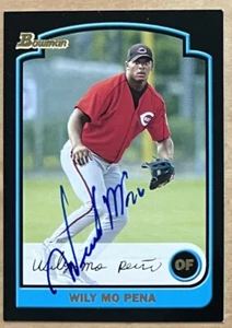Wily Mo Pena Signed 2003 Bowman Baseball Card #161 Auto Cincinnati Reds - Picture 1 of 1