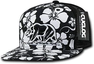 Cuglog Men's Cap Bassball Floral Trucker Cap 5 Bear, Black / White, One Size - Picture 1 of 2