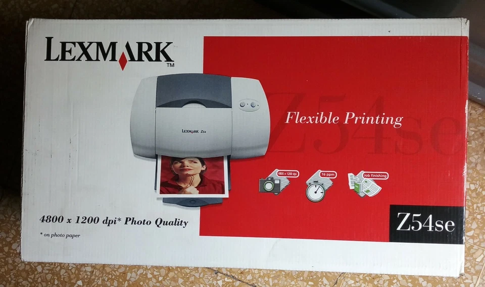 Stampante Lexmark Z54se flexible printing Vintage 2004 Nuova x parti di ricambio - Immagine 1 di 4