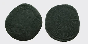 CASALE  - CARLO II 1647-1665 -MI/ SOLDO 1661 - Picture 1 of 1