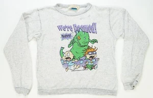 Rare Vintage NICKELODEON Rugrats We’re Doomed Reptar 1998 Sweatshirt 90s Youth - Picture 1 of 14