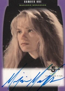 BABYLON 5 STAFFEL 5 (1998) - A05 MARJORIE MONAGHAN (NUMMER EINS) AUTOGRAMMKARTE - Bild 1 von 1