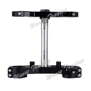 Triple Tree Fork Clamp Lower Upper Black For 2008 2009 2010 SUZUKI GSXR 600 750 - Picture 1 of 8