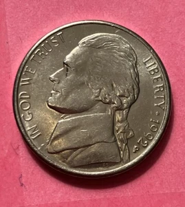 1992 P Jefferson Nickel, DDO/DDR, wiegt 4,92 g, fast FS/ #N-040 - Bild 1 von 3