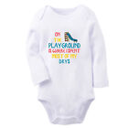 On The Playground Is Where I Spent Most Of My Days Baby Bodysuits Newborn Romper