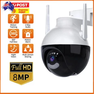 8MP 4K PTZ IP Camera 8x Zoom CCTV Outdoor Wifi Video Surveillance Cam 1080P - Picture 1 of 14