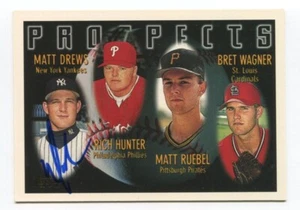 1996 Topps Prospects Matt Drews Signed Card Baseball Autographed AUTO #430 - Imagen 1 de 2