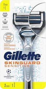 Gillette SkinGuard Rasoio Sensibile + 2 Lame per Rasoio | Rasoio da Barba Sensibile - Foto 1 di 5