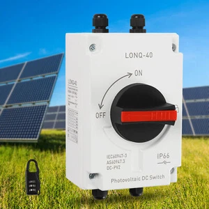 Interruptor de desconexión solar fotovoltaico impermeable disyuntor aislador CALIENTE - Imagen 1 de 20