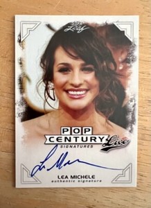 Lea Michele 2014 Leaf Pop Century Signatures AUTOGRAPH