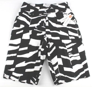 NWT Westbound Womans Petite/Regular PICK SIZE Black White Bermuda New Shorts T1 - Picture 1 of 8