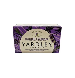 Yardley London English Lavender Nourishing Bath Bar Soap 4.25 oz Moisturizing - Picture 1 of 6