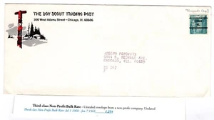 1054A Liberty Precancel Coil Chicago IL Boy Scout Trading Post Non-Profit - Picture 1 of 2