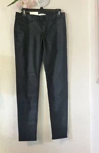 Lauren Conrad schwarz beschichtet Slim Skinny Jeans Größe 4 Tag bis Nacht Neu mit Etikett 30x30 - Bild 1 von 7