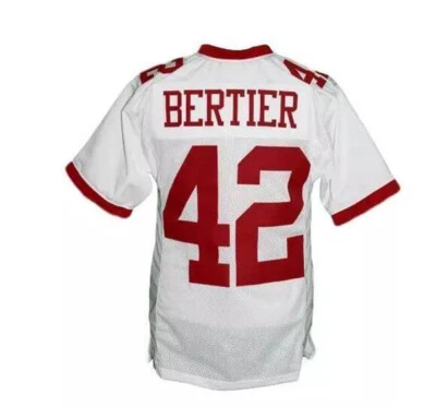 Camiseta de fútbol americano Bertier de la película Remember The Titans #42 cosida personalizada cualquier nombre Foto 1 de 4