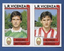 PANINI FOOTBALLERS FIGURE 1986/87 - REC/REMOVED - N.404 MATTAZZO/.. - VICENZA