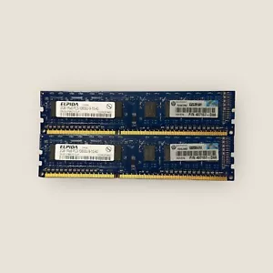 Elpida 4GB (2GBx2) EBJ20UF8BCF0-DJ-F PC3-10600 DDR3 Desktop Memory RAM - Picture 1 of 1