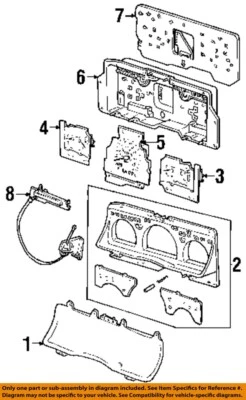 Medidor de velocímetro usado se adapta a: Ford Crown Victoria 1995 cabezal analógico solo MPH 140 M Foto 1 de 2