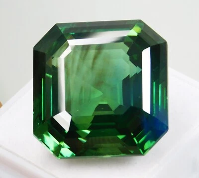Natural 50.40 Ct Certified Unheated Green/Blue Teal Sapphire Radiant Cut Gems - Image 1 of 4