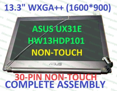 LCD Bildschirm Laptop Display Glasscheibe ERSATZ Asus ZenBook UX31E-RY009V - Bild 1 von 4