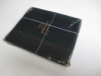 New Ralph Lauren Millbrook Tartan Navy Green Bedskirt - Cal King - Image 1 of 4