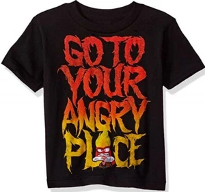 Disney Inside Out Go To Your Angry Place Boys T-Shirt - Picture 1 of 1