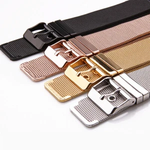 Stainless Buckle Watch Bracelet Belt Strap Metal Steel 304  Milan Steel Pin - Picture 1 of 10