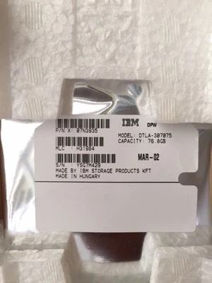 *New* IBM Deskstar DTLA-307075 (07N3935) 76.8GB, 7200RPM,3.5" Internal HDD - Image 1 of 3