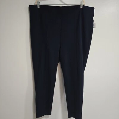 Old Navy 3X Pantalones Azul Marino Extra Alto Tiro Pull-on Tejido Recto Leggings NUEVO Foto 1 de 4